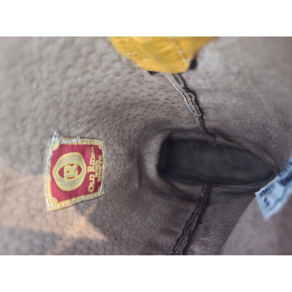 Yellow, vintage old rider cowboy boots. Size 6 - Picture 10 of 12